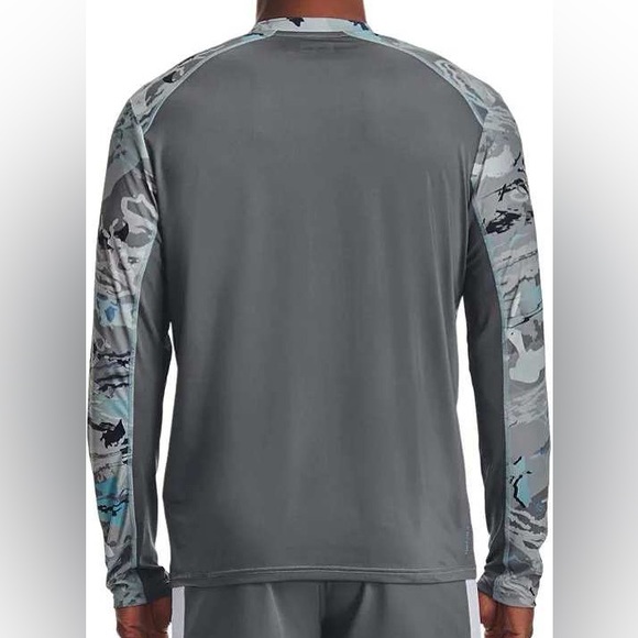 Under Armour Stretch wBreathable Mesh Back Long Sleeved Crew Neck Active Top - Picture 2 of 15